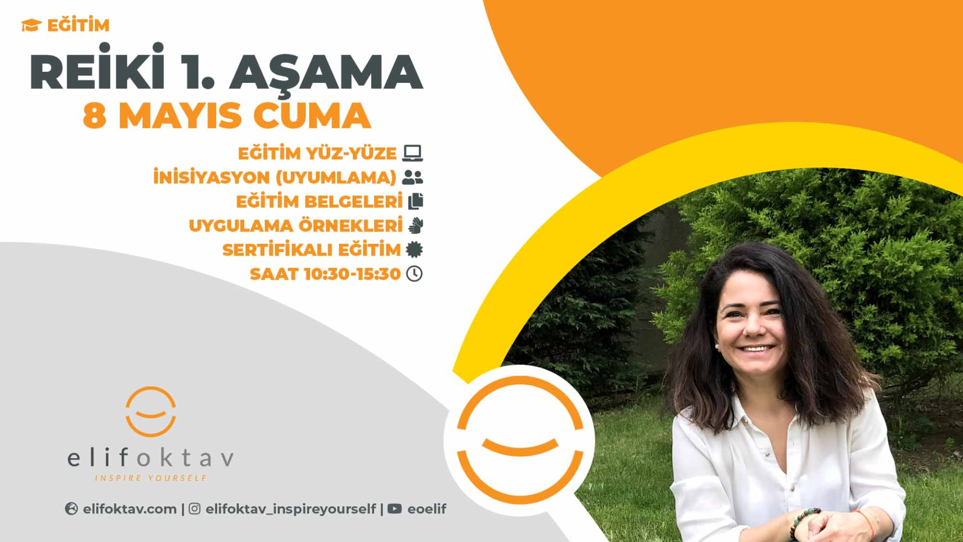 Reiki 1. Aşama Eğitimi  <br>8 Mayıs Cuma